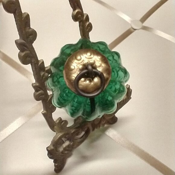 4 Kugel Ornaments, Red Green Blue Amber, Antique Vintage Christmas Grape Cluster - Picture 12 of 15